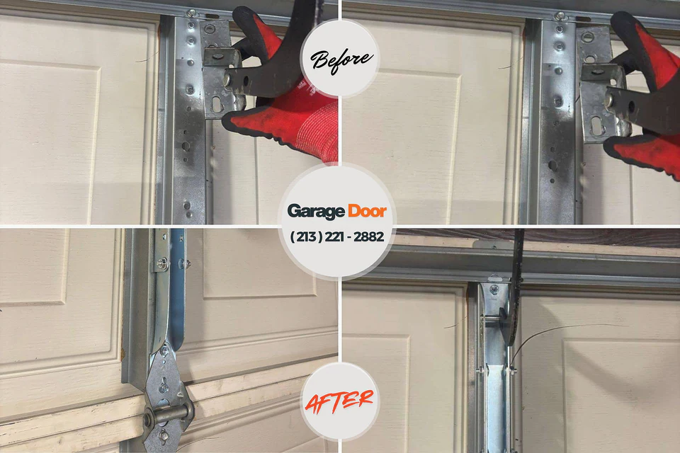 Before and after: garage door repair St. Regis Park, KY